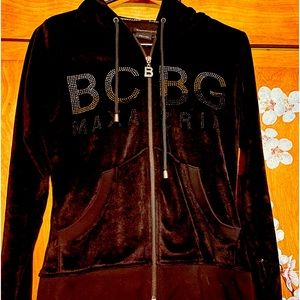 BCBG ZIP UP SWEATSHIRT SIZE S